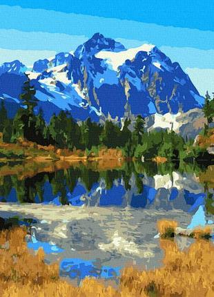 Картина за номерами gx36084 гірське озеро 40х50см. rainbow на складі картина за номерами