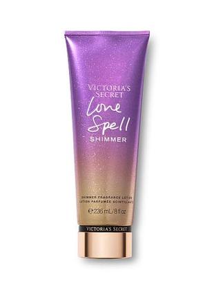 Love spell shimmer victoria's secret лосьйон крем для тіла