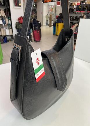 Італія натуральна шкіра якісна сумка середнього розміру