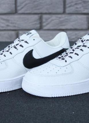 Женские кроссовки nike air force 1 low white black 36-37-38-39-4010 фото