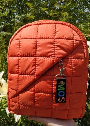 Жіночий рюкзак, женский рюкзак, неоновий помаранчевий рюкзак1 фото