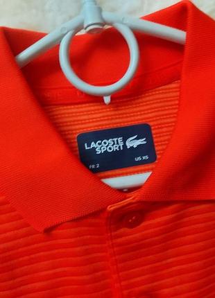 Спортивная мужская футболка polo lacoste sport8 фото