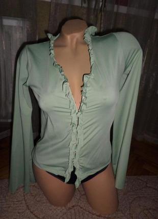 Блуза оливковая1 фото