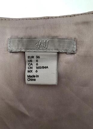 Платье сукня нарядное атласное h&m срібне атласне вишукане р. s / m4 фото