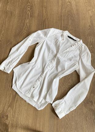 Біла базова рубашка/сорочка zara