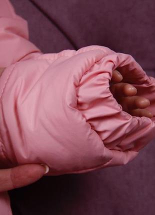 Комбінезон для новонароджених дівчаток завірюха рожевий8 фото