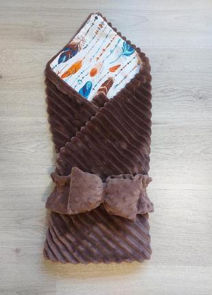 Красивий плед-конверт на виписку та для прогулянок!!!