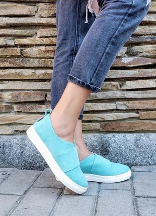 33-41 рр сліпони нат. замша на платформі