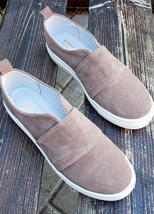 33-41 рр сліпони нат. замша на платформі