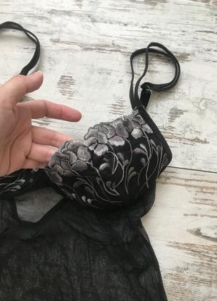 Сексуальна нічна сорочка, пеньюар з мереживним ліфом 75 з