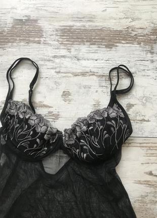 Сексуальна нічна сорочка, пеньюар з мереживним ліфом 75 з