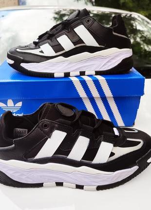 Кросівки adidas niteball black white6 фото