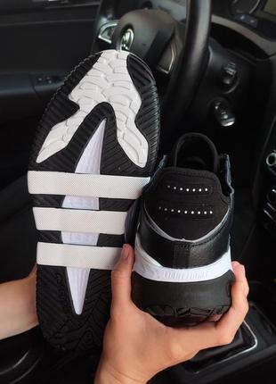 Кросівки adidas niteball black white5 фото