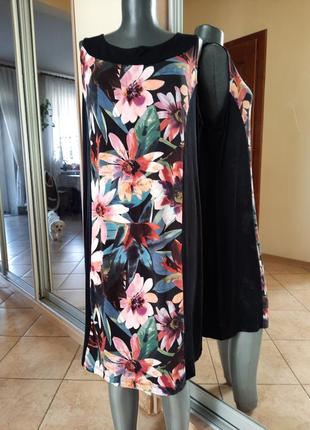 Комфортне віскозне в квіти 💐 плаття 👗 великого розміру