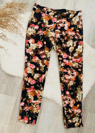Штани, штани, квітковий принт mng collection mango