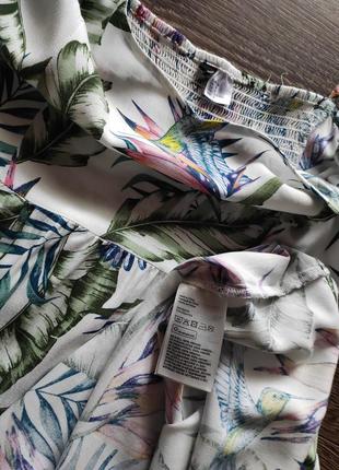 Сукня сарафан в тропічний принт s7 фото