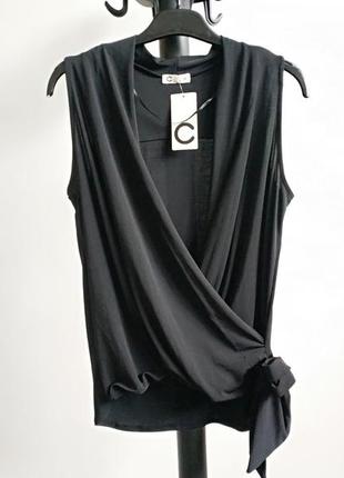 Жіноча трикотажна блуза топ безрукавка cubus швеція оригінал
