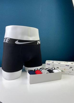 Труси purple nike набір 5 штук чоловічі комплект в коробці нижня білизна найк