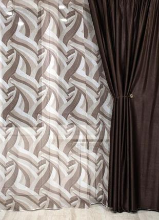 Гардина батист абстракція