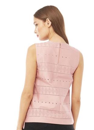 Блуза натуральна ted baker рожева ошатна з шикарною рюшів річна9 фото