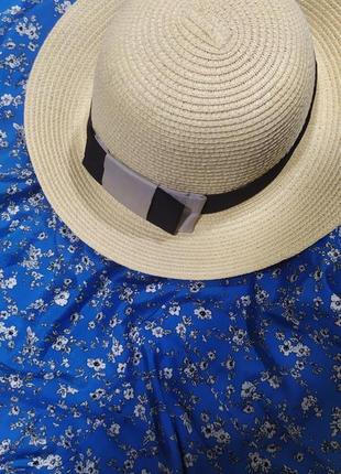 Соломенная шляпа, шляпка для пляжа4 фото