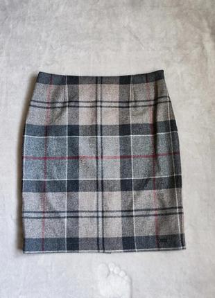 Шерстяная юбка тартан2 фото