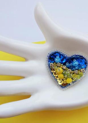 Брошка "серденько"
