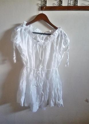 56-58 р стильная натуральная блузка sisley1 фото