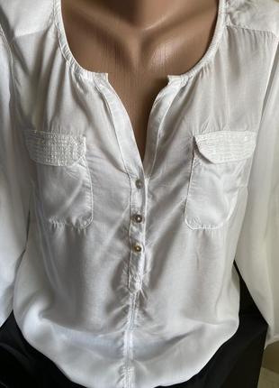 Біла блуза, невесомая блуза2 фото