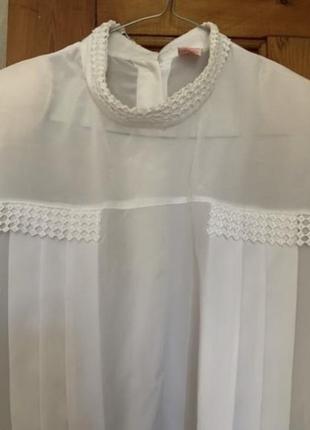 Блуза шёлковая белая4 фото