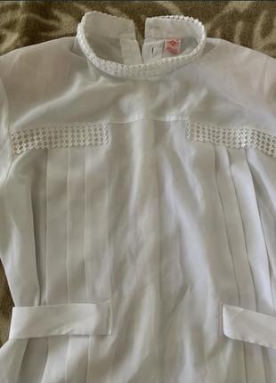 Блуза шёлковая белая2 фото