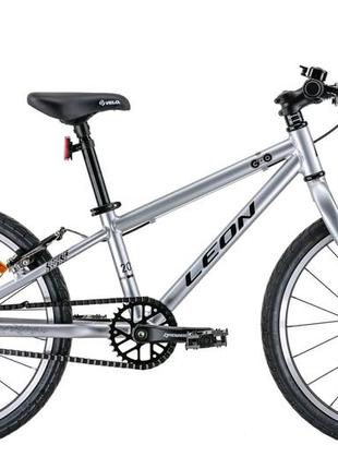 Велосипед 20" leon go vbr 2022 (сірий із чорним)