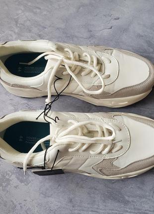 Кросівки кеди чоловічі світлі бежеві білі4 фото