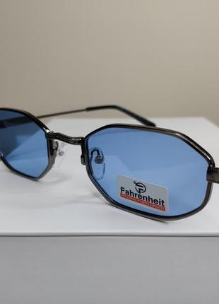 Сонцезахисні вузькі фотохромні окуляри гексагон з поляризацією, окуляри сонцезахисні хамелеон4 фото