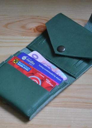 Жіночий гаманець на застібці з натуральної шкіри4 фото