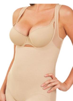 Комбидресс lxl 48-54 для коррекции фигуры slim shapewear телесный6 фото