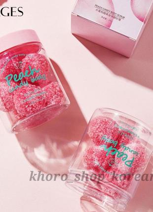 Відлущуючий скраб для тіла images peach candy body sugar з екстрактом персика 140 g