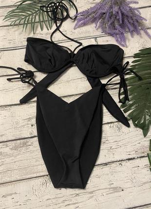 Купальник раздельный высокие плавки asos