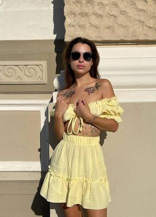 Топ+спідниця