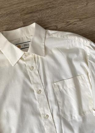 Светло-бежевая рубашка marks&spencer