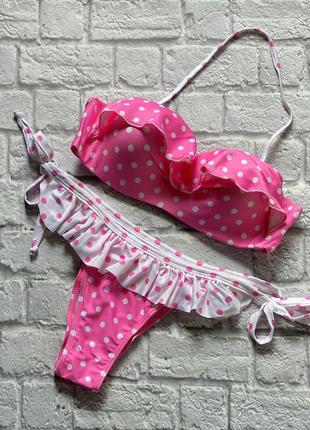 Новий яскравий купальник push up розмір м