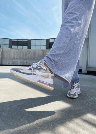 Nike react 270 white light pink grey женские кроссовки найк4 фото