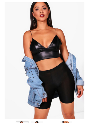 Шорти велосипедки boohoo high shine cycling short1 фото