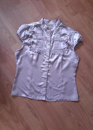 Блуза пудрового крльору1 фото