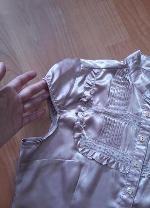 Блуза пудрового крльору3 фото