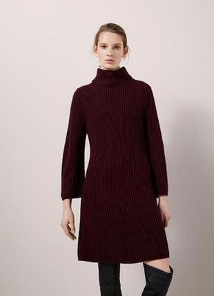 Шерстяное платье-свитер с альпака2 фото
