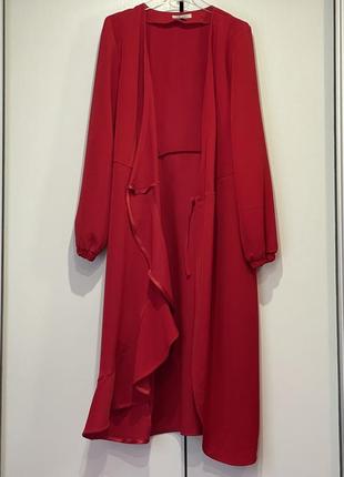 Жіноча червона сукня вечірня3 фото