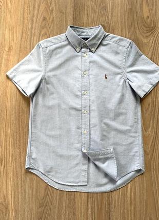 Підліткова бавовняна сорочка з довгими рукавами polo ralph lauren