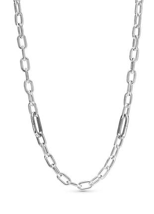 Кольє ланцюга для стилізації ланками пандора срібло 925 ланцюжок2 фото