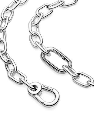 Кольє ланцюга для стилізації ланками пандора срібло 925 ланцюжок4 фото